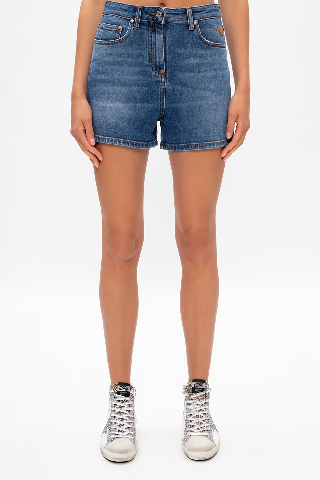 SchaferandweinerShops Canada - Denim shorts MSGM - studded